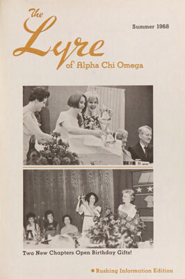 The Lyre of Alpha Chi Omega, Vol. 71, No. 4, Summer 1968